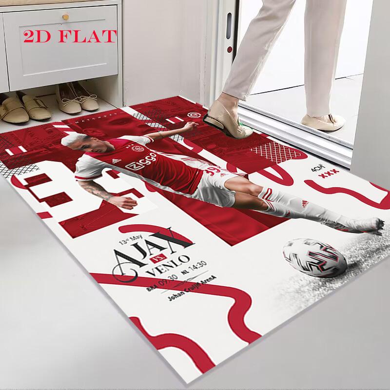 AFC Ajax logo Carpet Rug for Living Room Bedroom Home Sofa Decoration,Kids play Nonslip Floor Mat