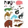 Animal Stickers 4 from 4.4 To 8.2 Cm 22 Pieces