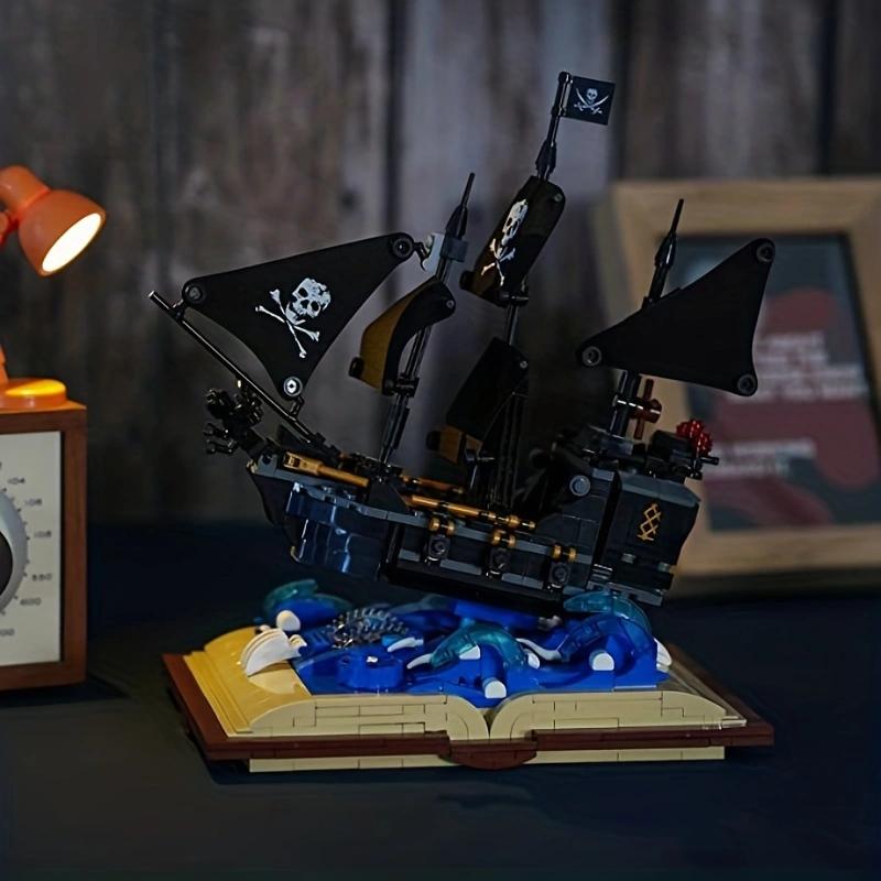Творческий корабль пиратов Карибского моря Black Pearl Building Block Boat Assemble Briciks Toy Gifts для детей