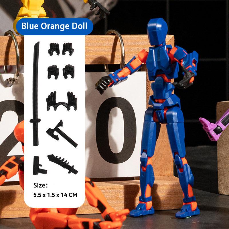 Творческий 3D Манекен Робот Декомпрессионная Игрушка Манекен Действие Человек Многосуставные Мобильные Печатные Игрушки