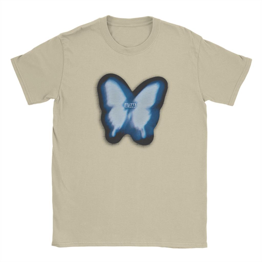 Butterfly Aitana T Shirt Beach Vintage T Shirts Cotton Hipster Tshirt For Unisex Short Sleeve Print Clothes