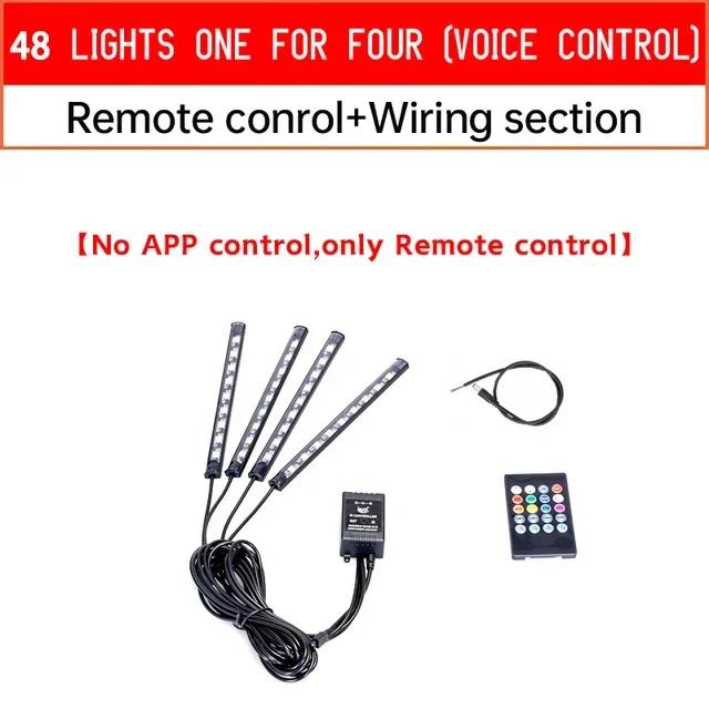 12V Мотоциклетный Светодиодный Свет Многоцветный Атмосферный Свет Звуковое Управление Декоративная Неоновая Лампа Для Harley Yamaha Honda Kawasaki Suzuki