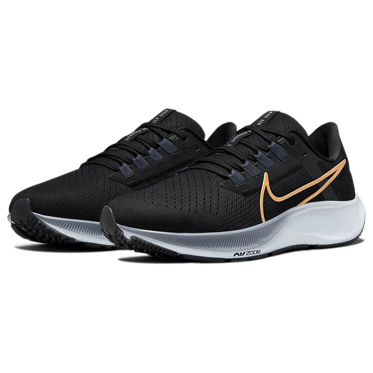 Nike Кроссовки женские Air Zoom Pegasus 38 Black Metallic Gold Coin Thunder-Blue Ashen-Slate CW7358-004