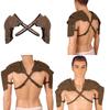 Mens Shoulder Armors Steampunk Body Chest Harness Belt Renaissance Medieval Warrior Knights Cosplay Costume