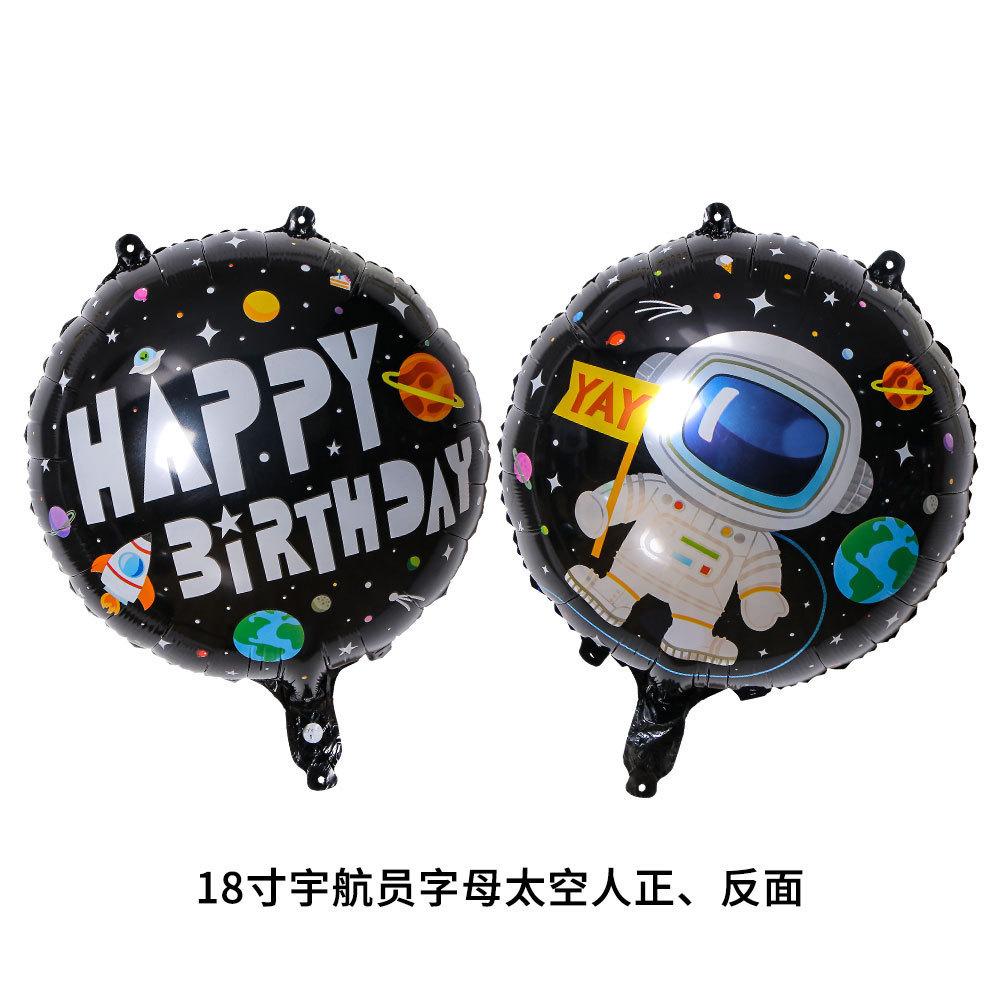 1Pc Astronaut Party Balloons Large Silver Outer Space Rocket  Spacecraft Galaxy Theme Foil Balloons for Birthday Party Kids Deco
