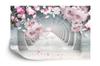 Photomural 3D Wallpaper Pink Jewelry Flowers Self-Adhesive Mural 315x210