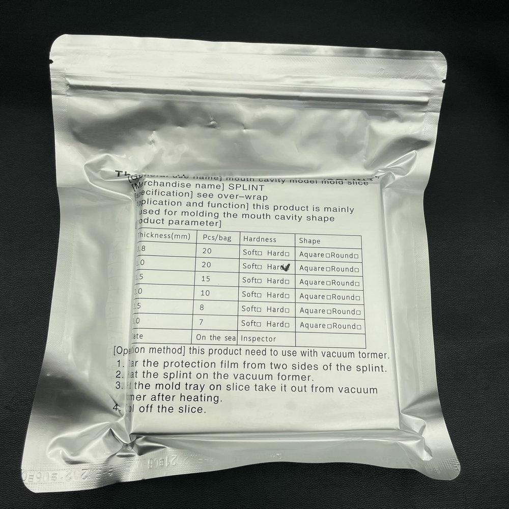 Стоматологическая лаборатория шина термоформовочный материал для вакуумной формовки твердых моделей протезов Slice1,0 мм/1,5 мм/2,0 мм