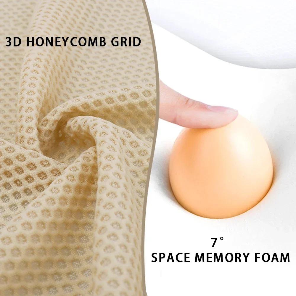 Качественный подголовник автомобиля, поддержка шеи, сиденье, дышащая защита, подушка для поясницы, хлопковая защитная подушка с автопамятью, подушка для шеи автомобиля