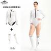 Womens 2mm Full Body Wetsuit Long Sleeve Dive Suit Snorkeling Swimming Surfing Thermal Protection White