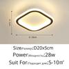 Simple Round Aisle Lamp Ceiling LED Lamp Dia 25cm Mounted Creative Kitchen Ceiling Lights Square Ceiling Lamp For Home Indoor
