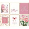 Pink Bible Verse Wall Art Set of 6 Religious Preppy Wall Decor Christian Floral Room Decor for Girls Scripture Cute Posters for Bedroom Christian