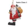 Ornaments Xmas Tree Embellishment Hanging Pendants Santa Claus Cartoon Angel Christmas Decorations