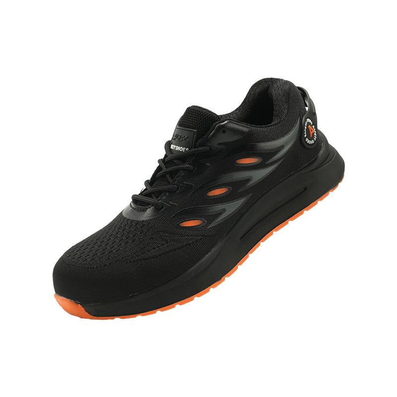 Мужская защитная обувь - Защита от ударов, Защита от проколов, Прочная кевларовая межподошва, Сетчатый верх Fly-Knit с пластиковым подноском