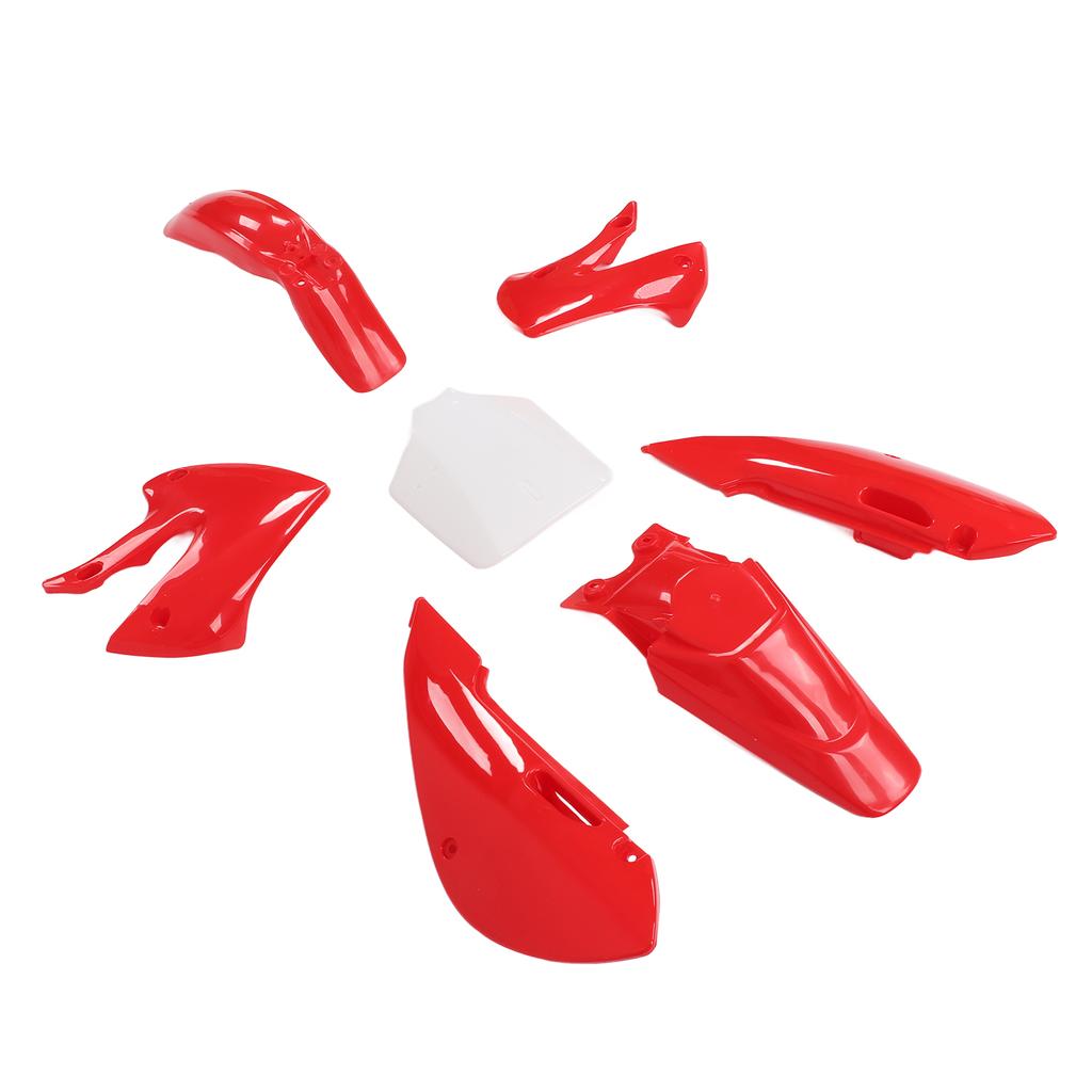 7pcs Dirt Bike Plastic Fairing Kit Body Work Fairing Set Motorcycle Accessories Replacement for KLX110 KX65