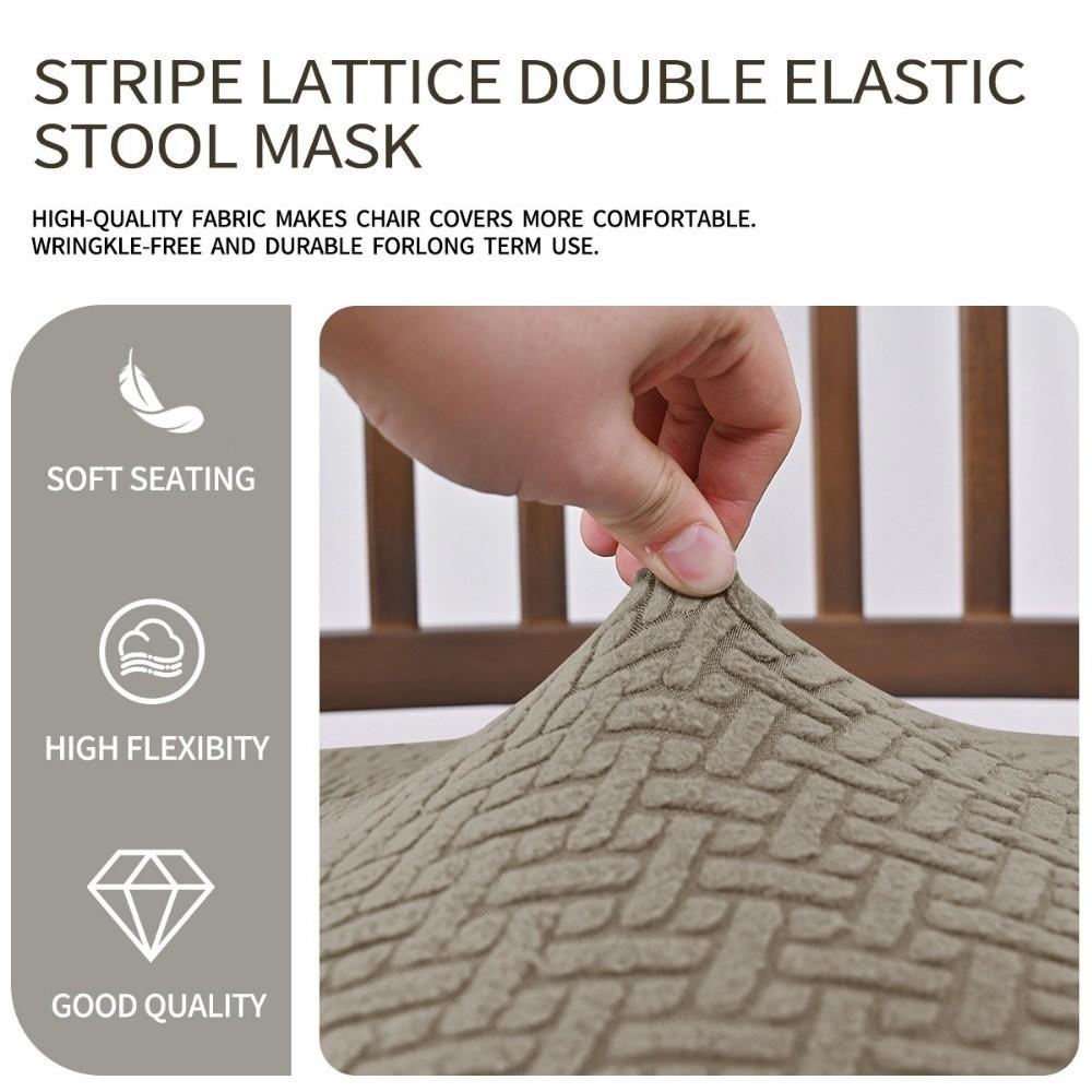 Soft Chair Cushion Cover Elastic Chair Slipcover Simple Dining Chair Cover For Office Home Seats