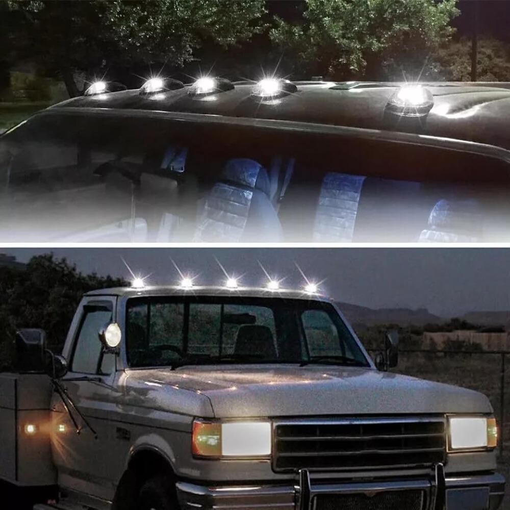 Waterproof No Drill Car Cab Lights Amber Truck Cab Lights for Trucks/Cars/SUV Cars Accessories