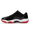 Air Jordan 11 Retro Low Bred 2025 Unisex Sneakers Black Varsity-Red White FV5104-006