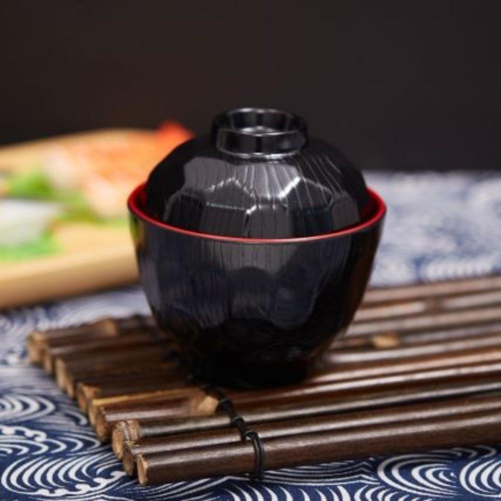 Новая Мисо-супница с крышкой, двухцветная, кленовый лист, японская рисовая миска, контейнер для супа, супница с крышкой, аксессуары для столовой