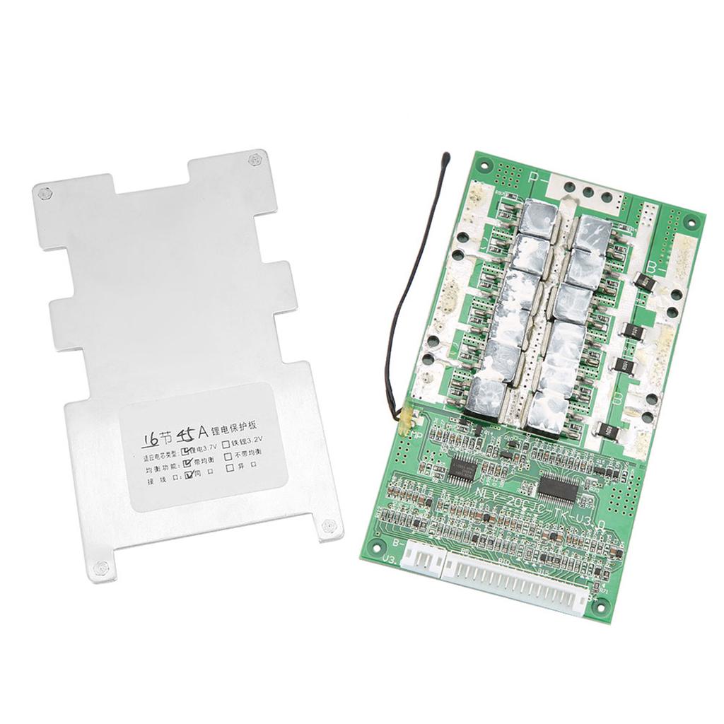 16S 45A Lithium Battery Charging Protection Board BMS PCB with Balance Charging