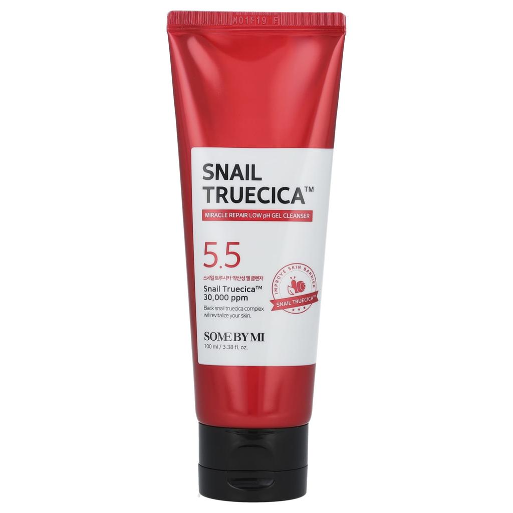 SOME BY MI Snail Truecica, Miracle Repair Mildly Acidic Gel Cleanser, 100ml (3.38fl Oz)
