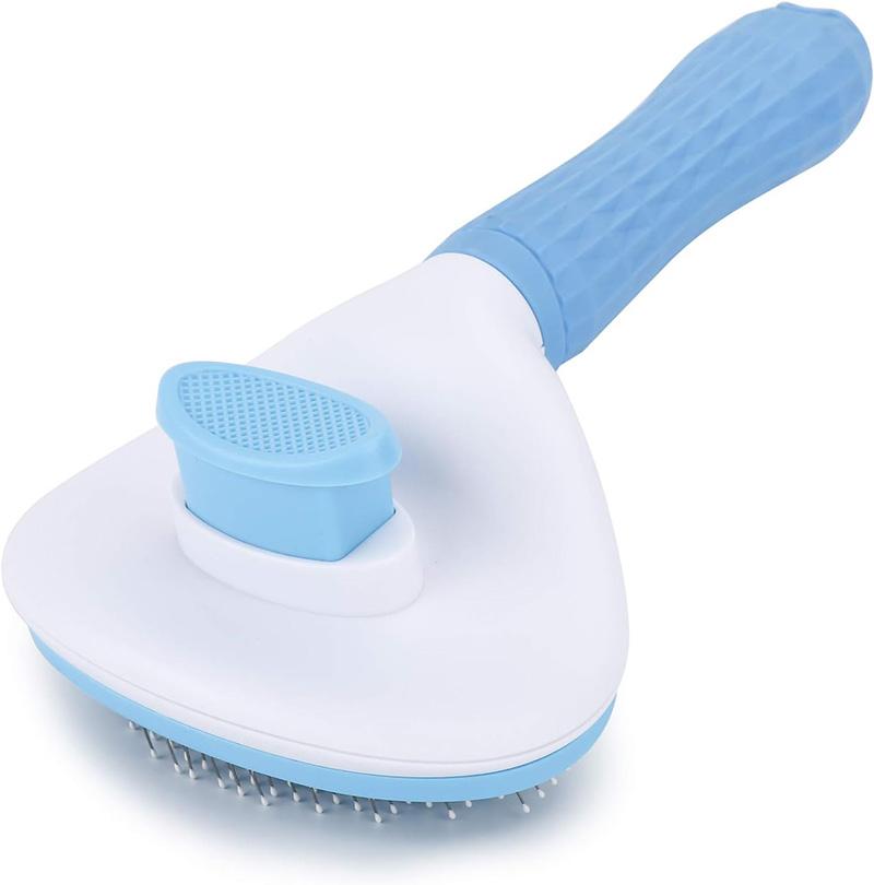 Расческа для удаления шерсти собак и кошек One-Click Pet Pet Hair Removal Comb Cat Slicker Brush — самоочищающаяся щетка для удаления шерсти кошек и собак, аксессуар для ухода за шерстью кошек.