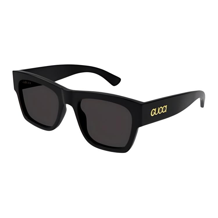 Gucci Logo Design Acetate Square Sunglasses Unisex sunglasses Black GG1793S001