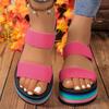 Fashion Light Weight Women Summer Sandals Leisure Wedges Shoes Rainbow Sole Soft EVA Girls Student Daily Walking Sandalias Plus Size 42