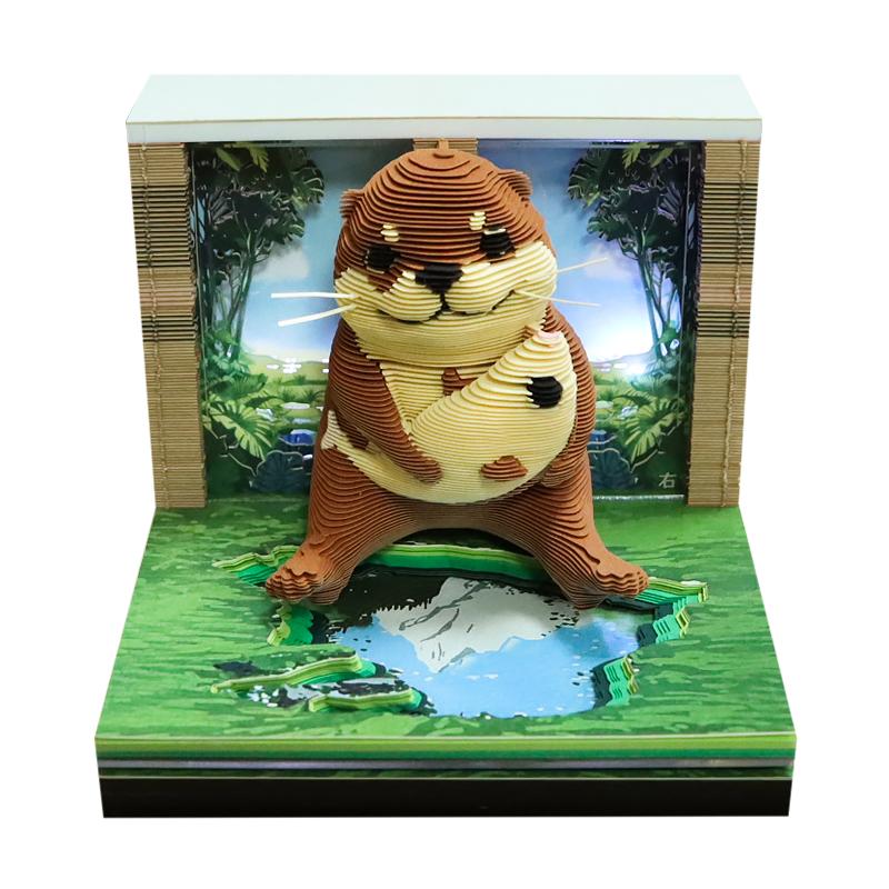 3D Memo Pad Calendar Fox Notepad Desk Decoration Paper Cut Bookmark Cute Animal Stationery Set Luxury Birthday Gift for Friends