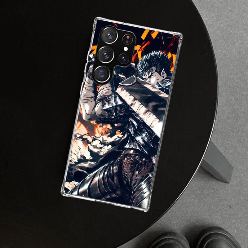 Чехол для телефона Аниме Берсерк Гатс для Samsung Galaxy S26 S25 Edge S24 S23 Ultra S22 Plus S21 FE S20 + Художественный Индивидуальный Fundas