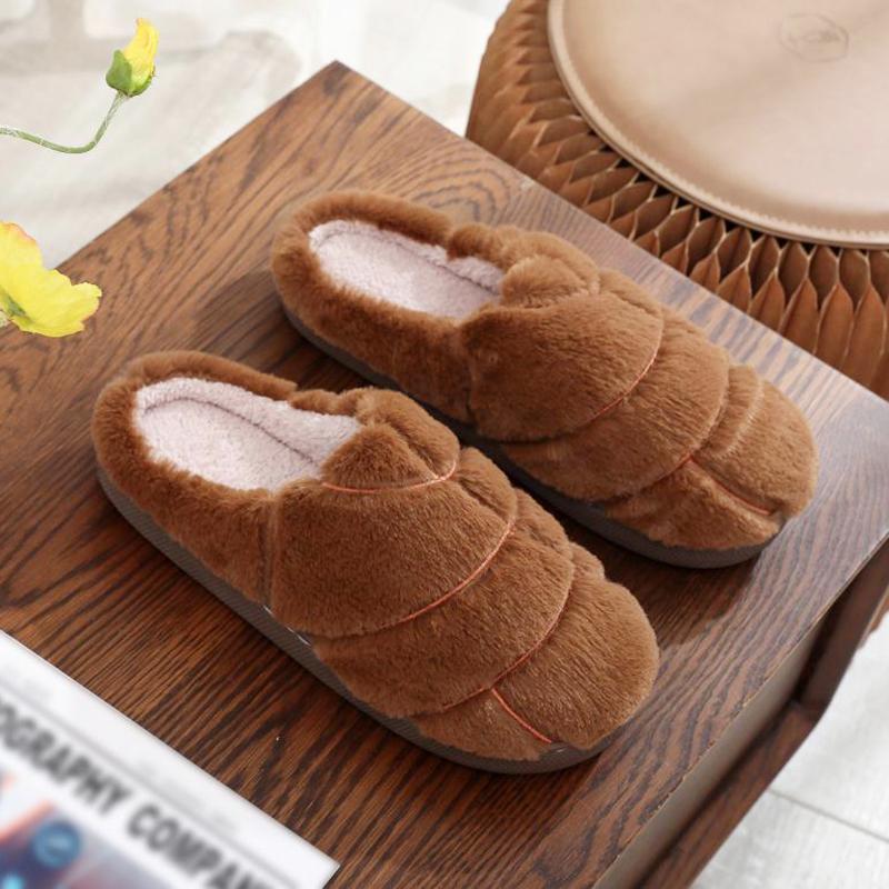 Fashion Fluffy Women's Slippers Home Winter Casual Luxury Designer Woman Shoes Flat Plush Warm Indoor Elegant Fuzzy Fur Slides Fashion