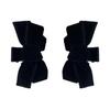 Korean Velvet Bow Hair Clip Claw Clamp Sweet Black Red Bow Small Hair Claw Clip Princess  Headwear Girls Women Hair Claw Clip