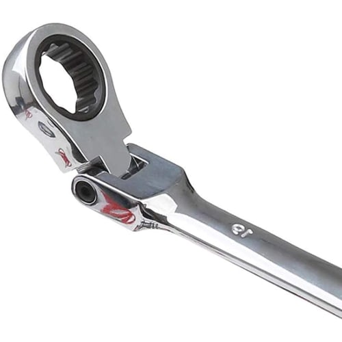 14-Piece Swing Ratchet Wrench Set with Case, 8mm-24mm Flex Ratchet Gear Wrench Set, Automotive and Bicycle Repair Tools, Various Sizes, Spanner, Combi