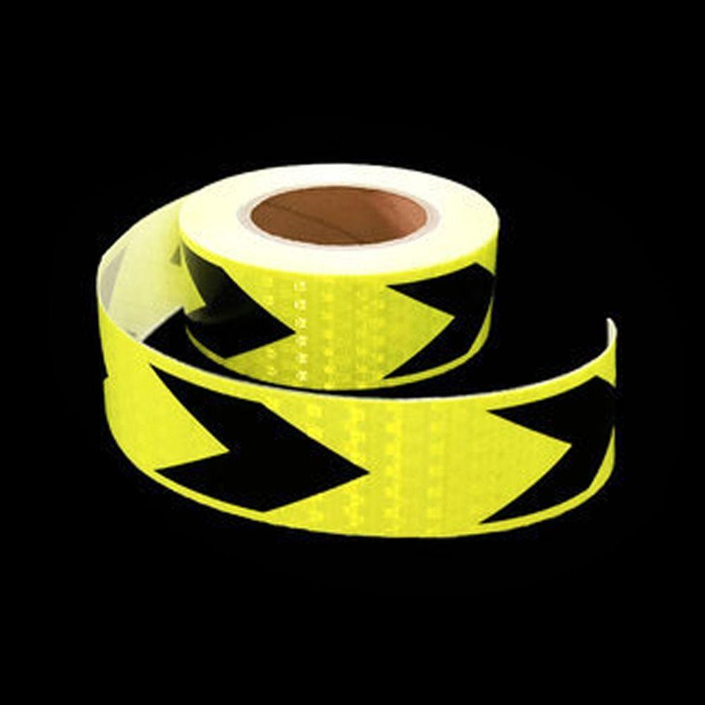 Пленка самоклеящаяся предупреждающая лента предупреждающая полоса светоотражающая лента для автомобиля безопасная наклейка-отражатель для автомобиля