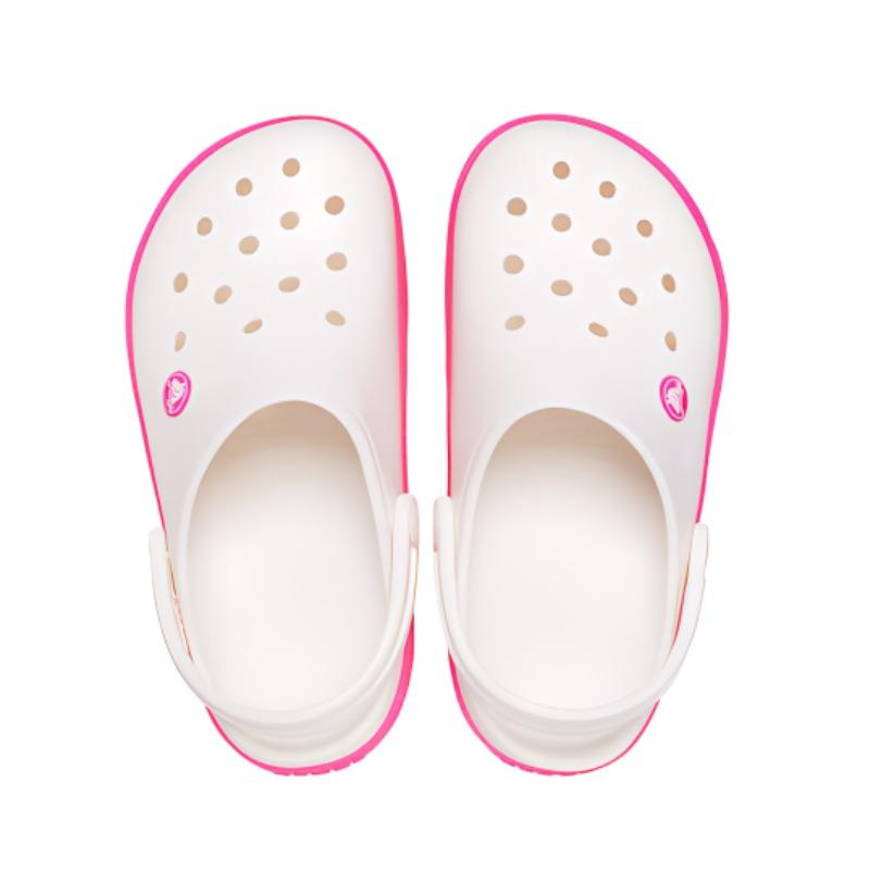 Crocs Обувь с отверстиями Повседневные и удобные Нескользящие и износостойкие Детские сандалии Белый Пудровый Детский стиль