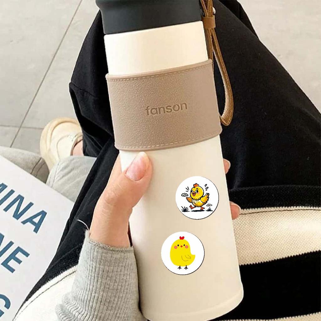 500 Stickers/roll, Cartoon, Cute Chick, Stickers, Children's Reward Encouragement Stickers, Creative, Decorative Sealing Stickers