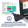 Кабель cablecc 5 Гбит/с Micro USB папа - Micro USB мама, крепление на винтах, удлинитель 50 см 3.0 3.0 кабель Type-B,