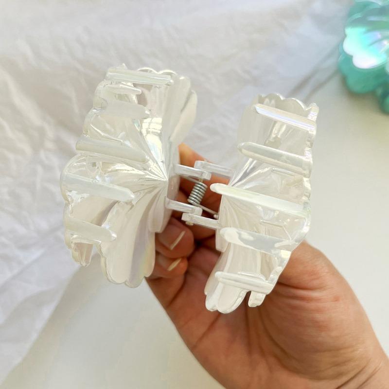 New Colorful Flower Hair Clip Women's European and American Fashion Shark Clip Hair Accessories