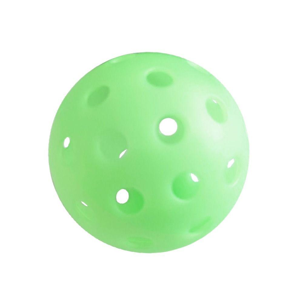 74MM 40 Holes Seniors Tennis Glow in The Dark PE Ball Creative Luminous Pickleball Indoor Utdoor