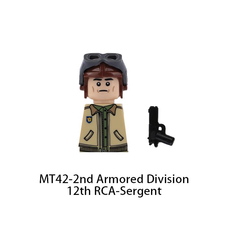 US Airborne 101ST Soldier Figures Building Blocks Officer Army Warrior Infantry Military Accessories Gun Weapons Brick Toys GR03