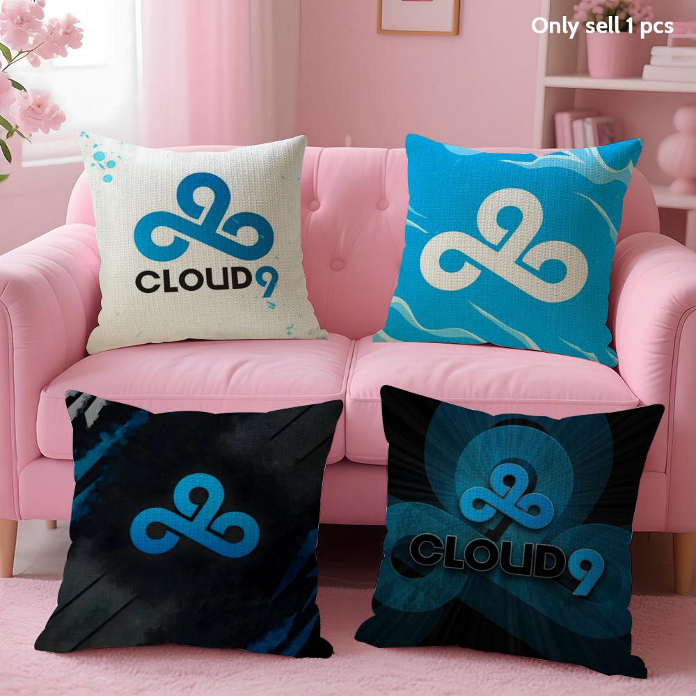 Классическая подушка-чехол C-Cloud-9 Летняя прохлада Льняная ткань Двусторонний принт Наволочка Диван Домашний декор Подарок