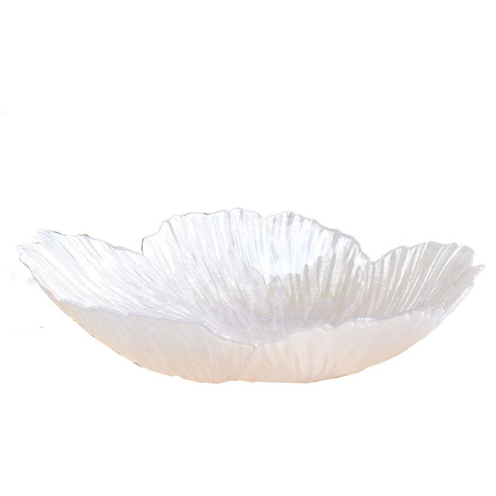 Хрустальная стеклянная фруктовая тарелка миска универсальная десертная тарелка декоративный поднос для конфет закуска