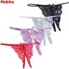 New Women Strappy Sexy Panties Underpant Bowknot Open Fork Thong