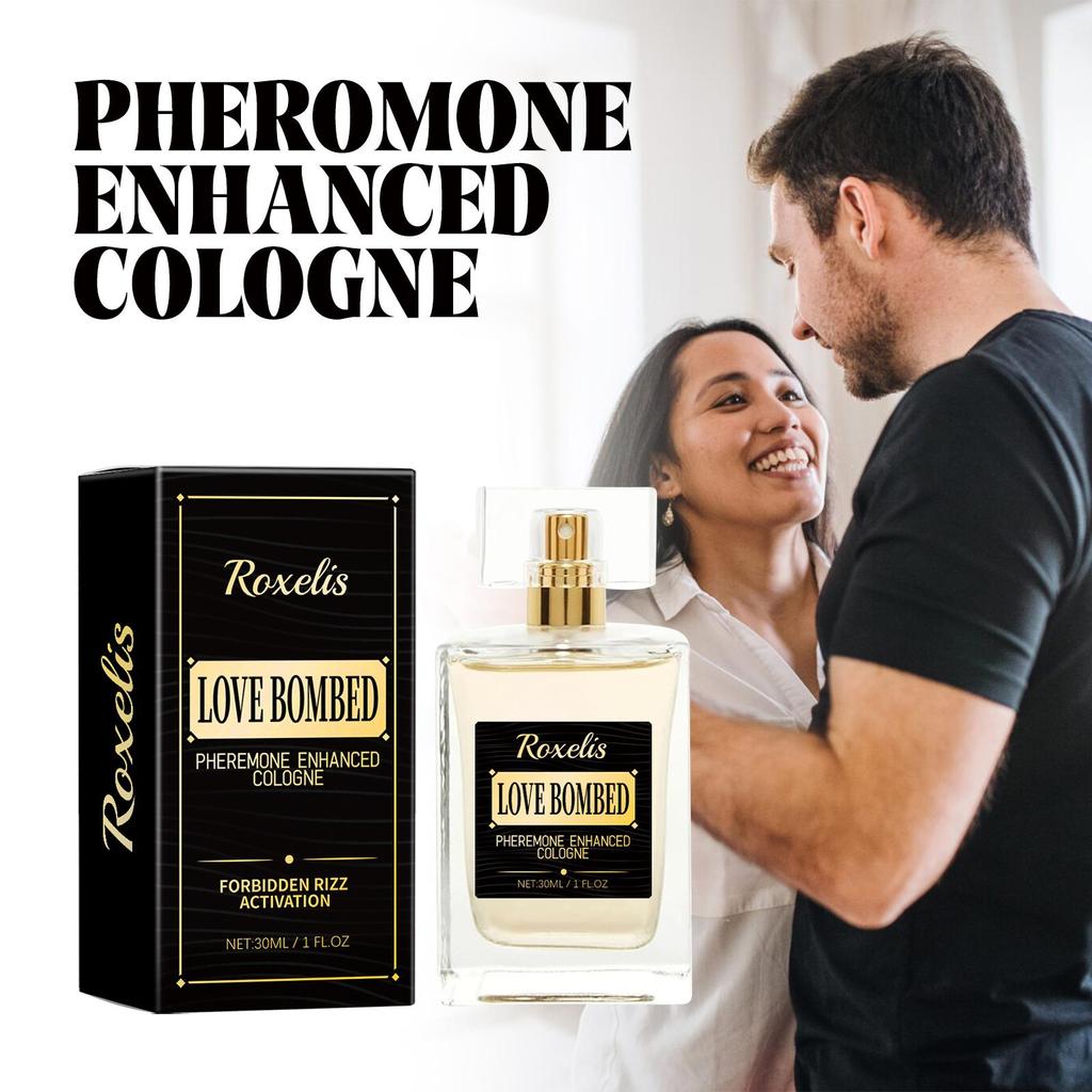 Roxelis Men's Pheromone Perfume Men's Cologne Lasting Fragrance Business Gentleman Fresh Charm Encounter Perfume