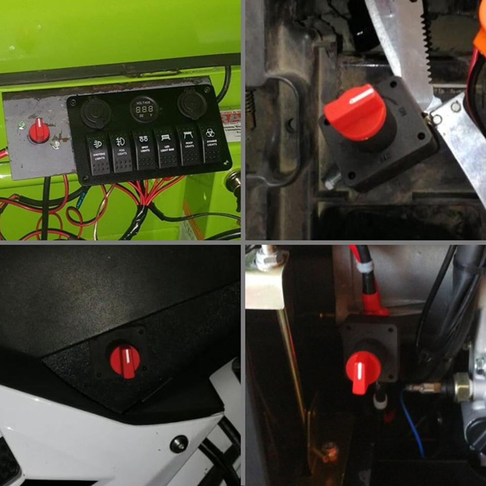 12V 24V Current Battery Isolator Isolation Switch Disconnect Power Cut End Cut Off Switch Suitable For Boat Car Truck Yacht