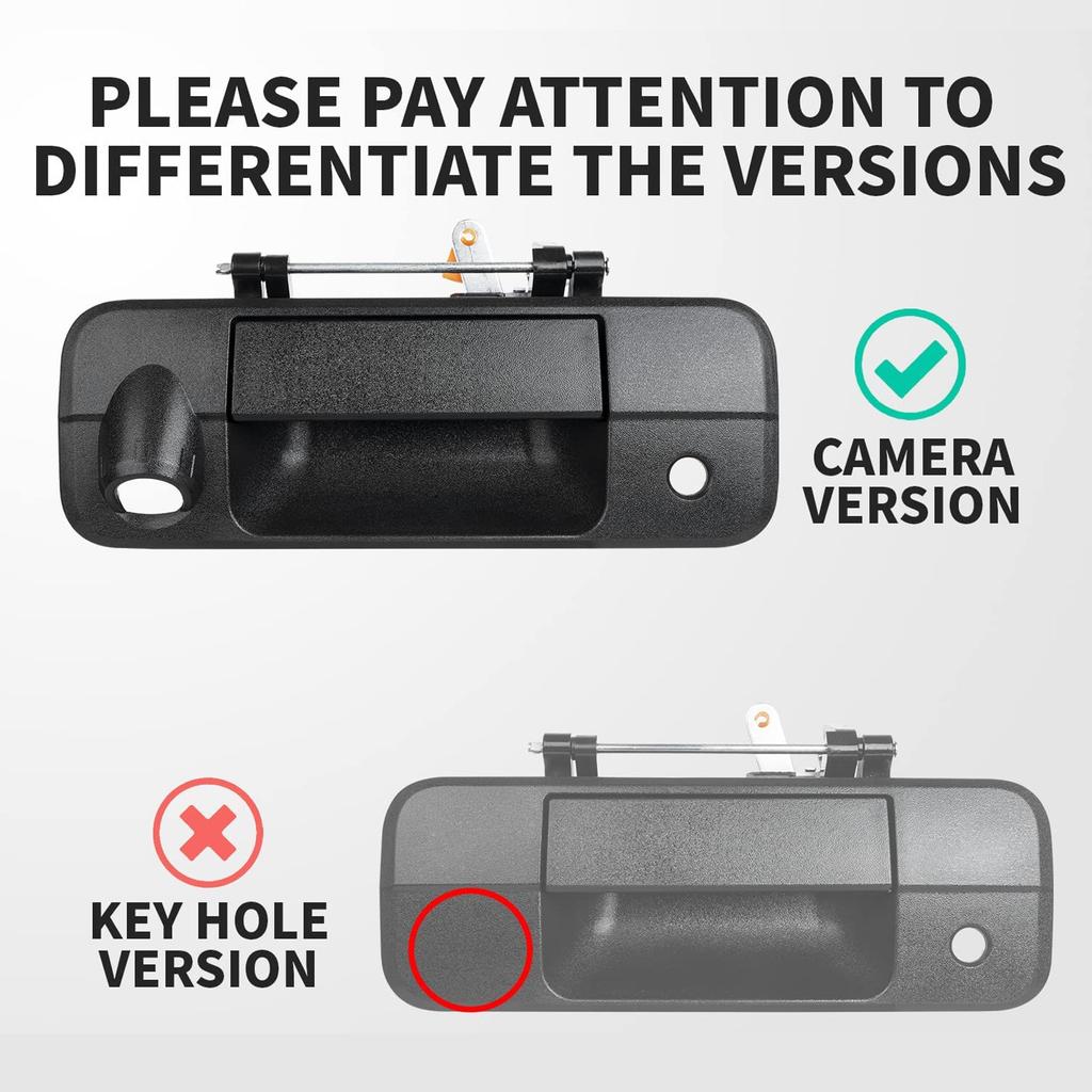 Сменная ручка задней двери промышленного класса, ручка защелки задней двери с отверстием для камеры 69090-0C051 Простая установка