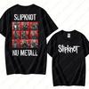 Винтажная футболка S-Slipknots Prepare for Hell Tour Черная Футболка Хэви-метал Рок-группа Мужчины Женщины Хип-хоп Эстетика Графические Футболки
