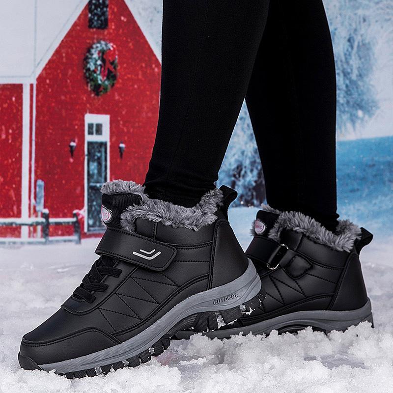 TUINANLE Unisex Platform Sneakers Women Winter Plush Warm Shoes Running Casual High Top Sports Shoes for Men