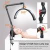 16 Inch Height Adjustable Eye Protection Table Lamp Half Moon Beauty Lamp Desktop Bedside Tattoo Beauty Fill Light LED