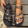 Fashion Women Sandals New Summer Flat Casual Shoes Women Fashion Outdoor Lightweight Leopard Beach Causal Platform Comfortable Sandals