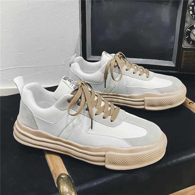 Модные мужские парусиновые туфли, повседневная спортивная обувь, мужские вулканизированные туфли на весну и осень, дышащие, удобные и на плоской подошве со шнуровкой.